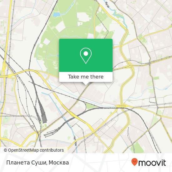 Карта Планета Суши, Русаковская улица, 31 Москва 107014