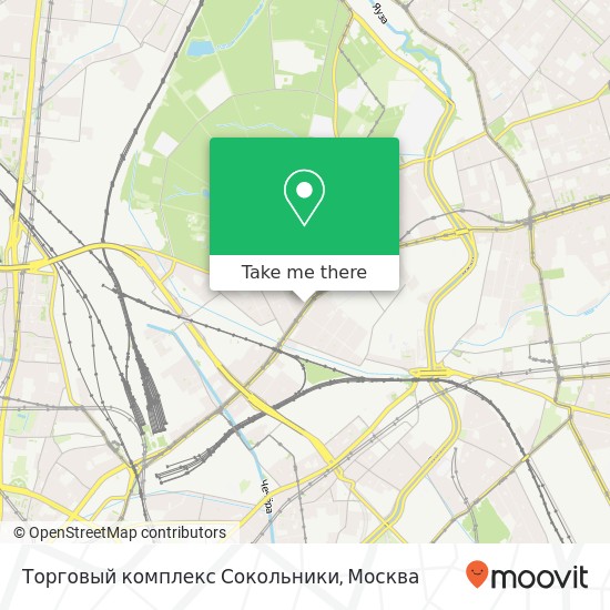 Карта Торговый комплекс Сокольники, Москва 107113