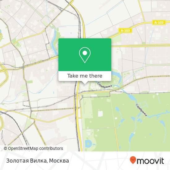 Карта Золотая Вилка, Измайловское шоссе, 71 / 4G-D Москва 105187