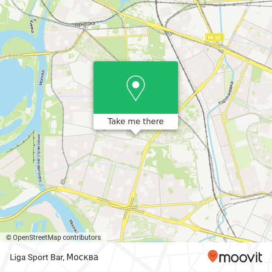 Карта Liga Sport Bar, улица Расплетина Москва 123060