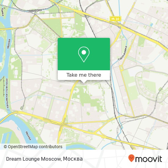 Карта Dream Lounge Moscow