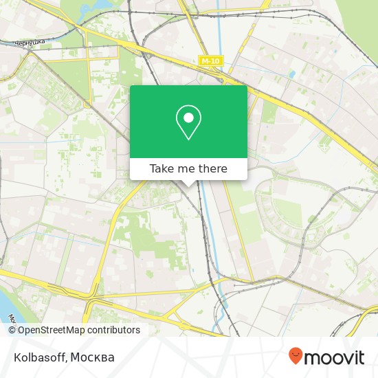 Карта Kolbasoff, улица Маршала Бирюзова Москва 123298