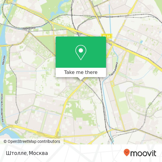 Карта Штолле, улица Маршала Бирюзова Москва 123060