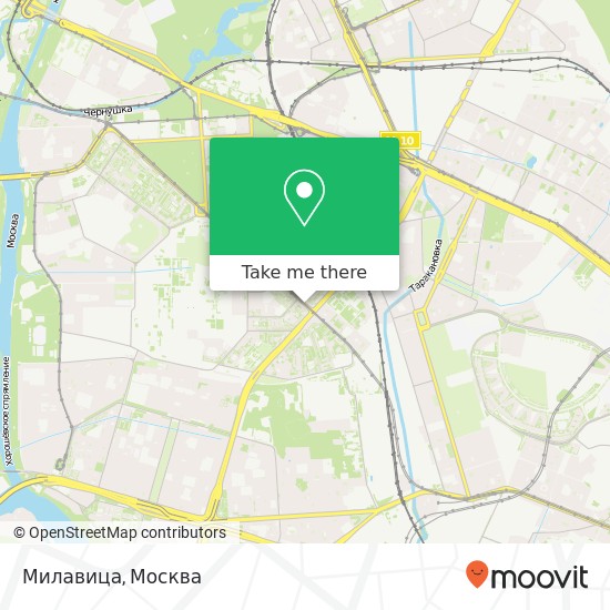 Карта Милавица, улица Маршала Бирюзова Москва 123060