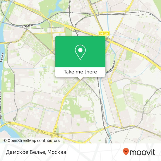 Карта Дамское Белье, улица Народного Ополчения, 46 Москва 123298