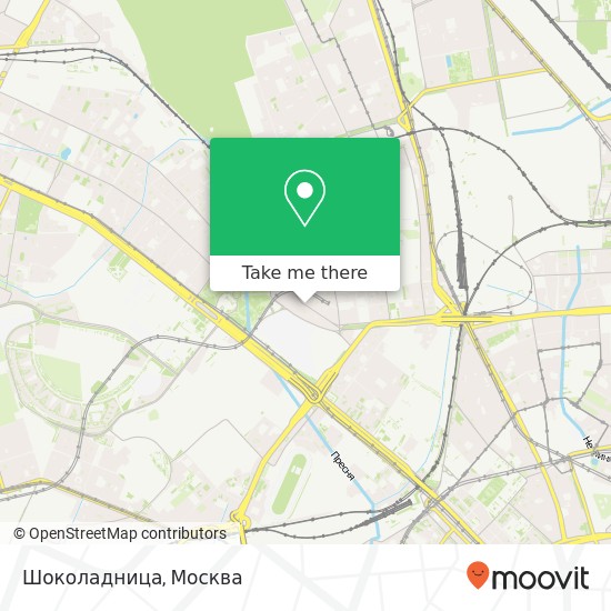 Карта Шоколадница, улица Верхняя Масловка Москва 127083