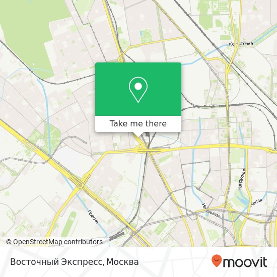 Карта Восточный Экспресс, Заревый проезд, 12 Москва 127015