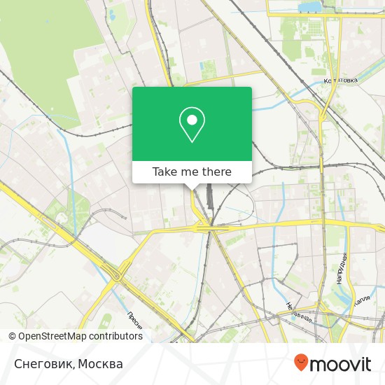 Карта Снеговик, Бутырская улица Москва 127015