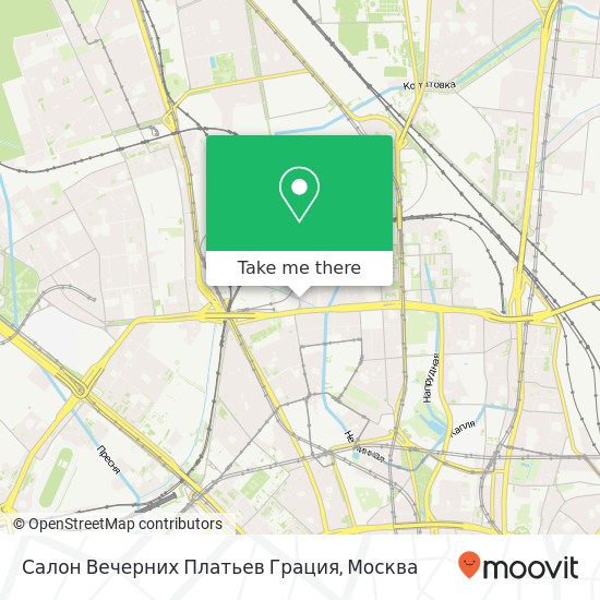 Карта Салон Вечерних Платьев Грация, улица Двинцев Москва 127018