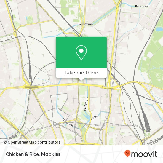 Карта Chicken & Rice, Москва 129594