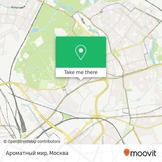 Карта Ароматный мир, улица Малая Остроумовская, 1Г Москва