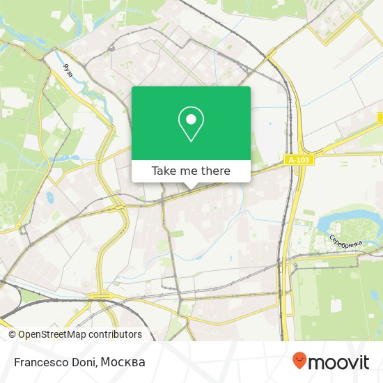 Карта Francesco Doni, Большая Черкизовская улица Москва 107061
