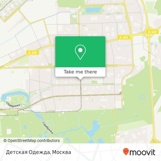 Карта Детская Одежда, 9-я Парковая улица Москва 105264