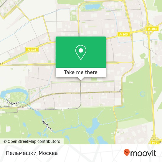 Карта Пельмешки, Измайловский бульвар Москва 105264