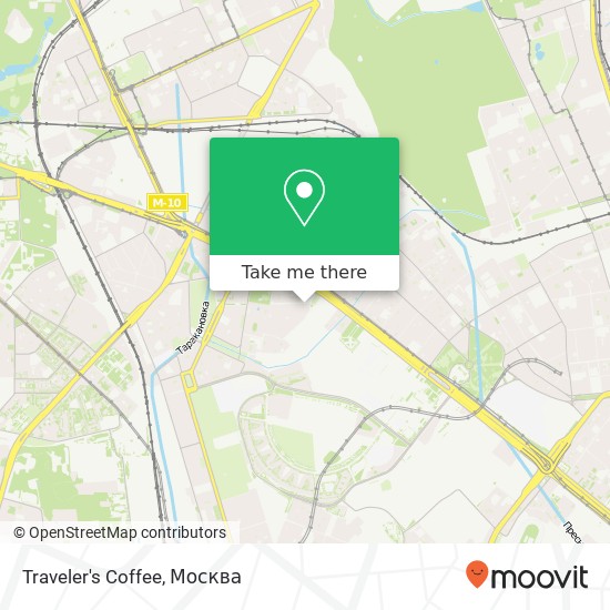 Карта Traveler's Coffee, улица Викторенко Москва 125167