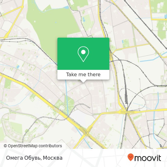 Карта Омега Обувь, Москва 127287