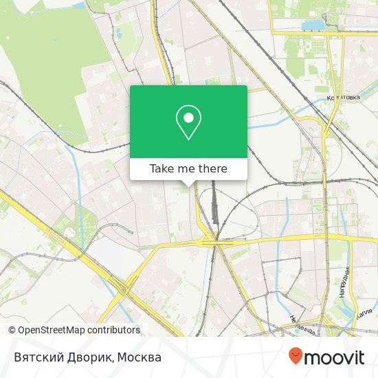 Карта Вятский Дворик, Вятская улица Москва 127015