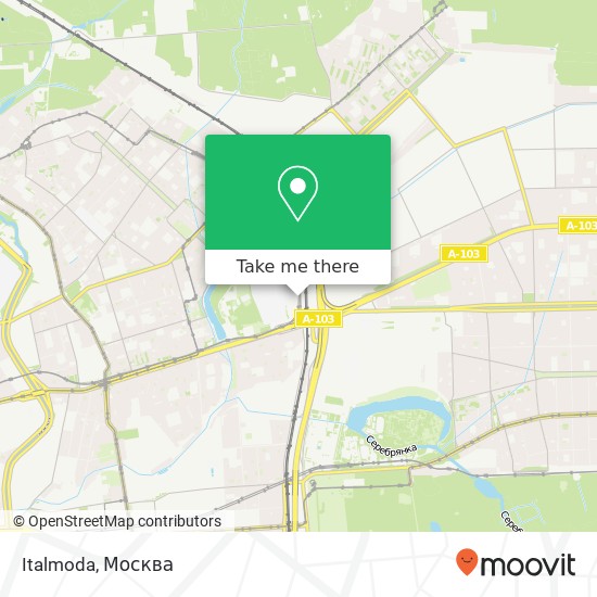 Карта Italmoda, Москва 107553