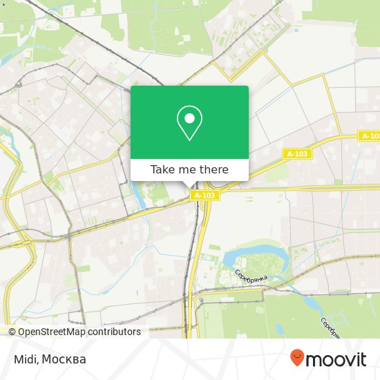 Карта Midi, Москва 107553
