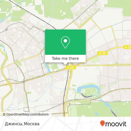 Карта Джинсы, Москва 107553