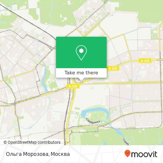 Карта Ольга Морозова, Москва 105122