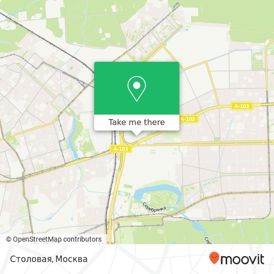 Карта Столовая, Москва 105122
