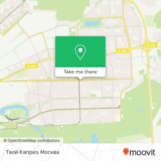 Карта Твой Каприз, Сиреневый бульвар Москва 105264