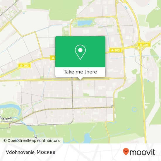 Карта Vdohnovenie, Москва 105264