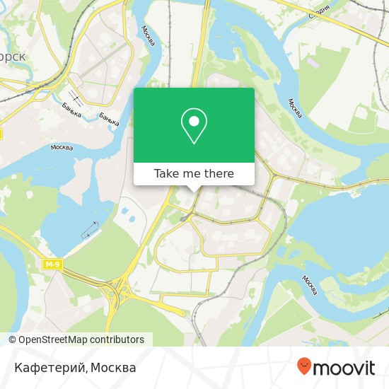 Карта Кафетерий, Москва 123592