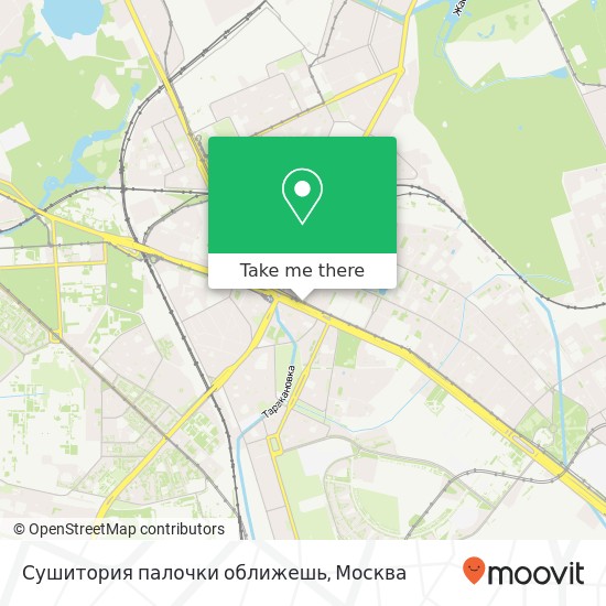 Карта Сушитория палочки оближешь, Ленинградский проспект, 76 Москва 125315