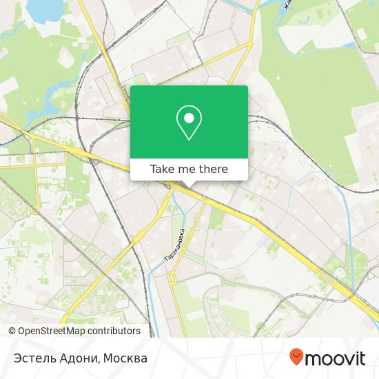 Карта Эстель Адони, Ленинградский проспект, 76 Москва 125315