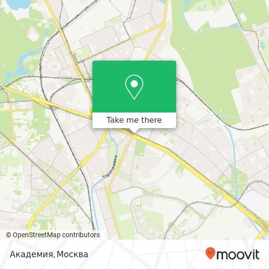 Карта Академия, Ленинградский проспект, 72 Москва 125315