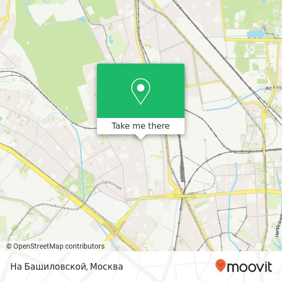 Карта На Башиловской, Башиловская улица Москва 127827