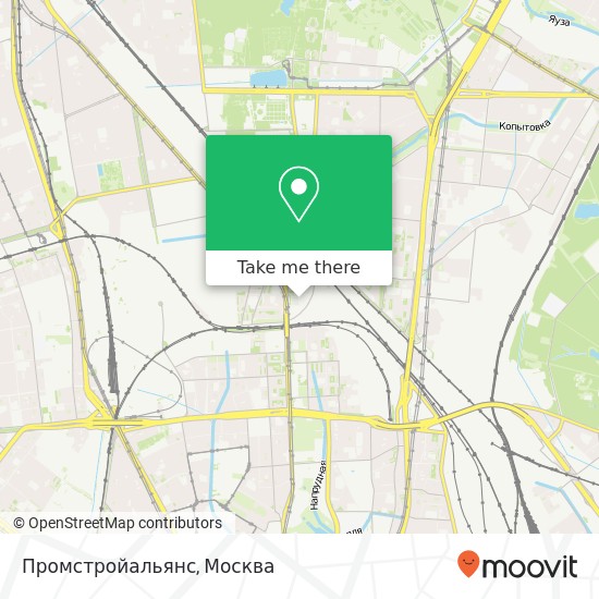 Карта Промстройальянс, Москва 129594