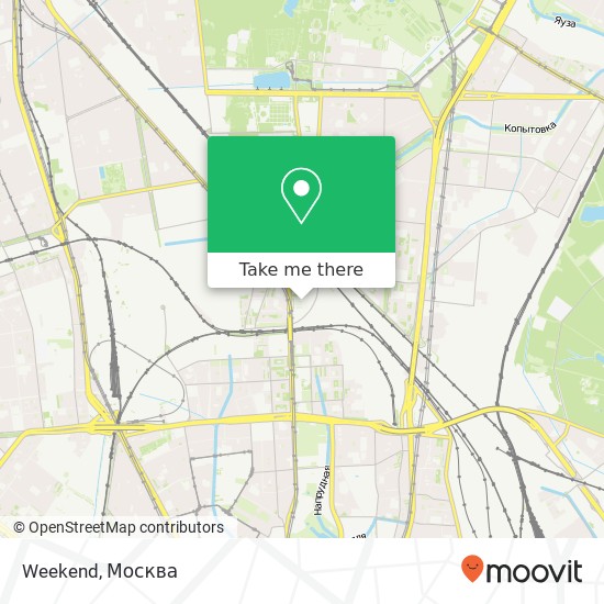 Карта Weekend, Москва 127521