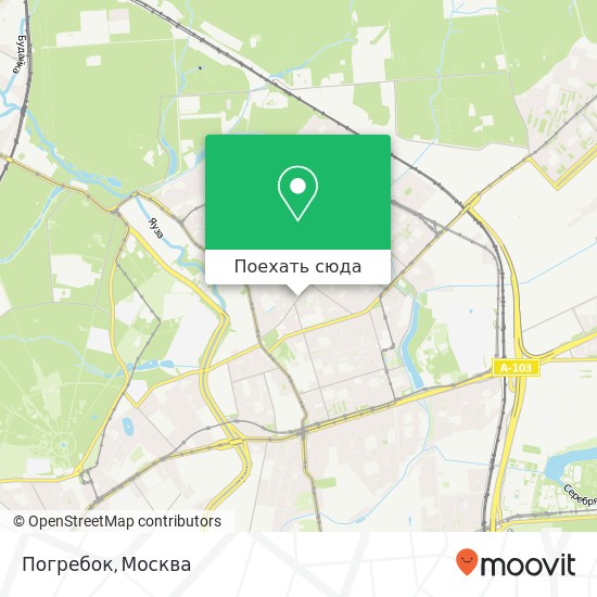 Карта Погребок, Алымов переулок, 17 Москва 107258