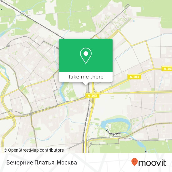 Карта Вечерние Платья, Москва 107553