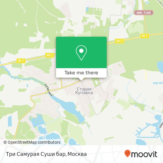 Карта Три Самурая Суши бар, улица Кирова Ногинский район 142450