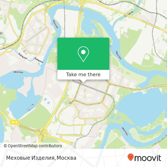 Карта Меховые Изделия, Москва 123592