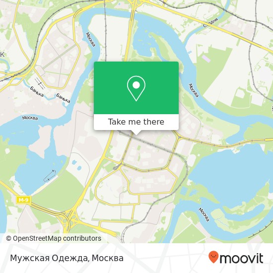 Карта Мужская Одежда, Москва 123592