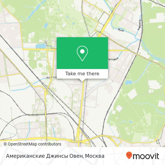 Карта Американские Джинсы Овен, Москва 129085