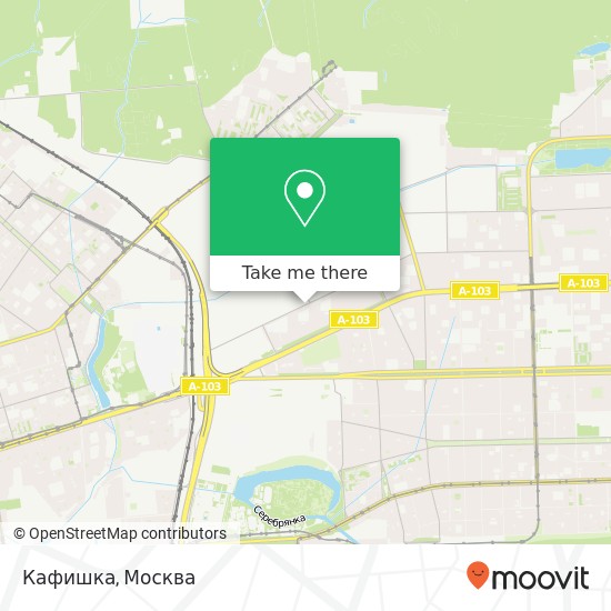 Карта Кафишка, Амурская улица Москва 105122