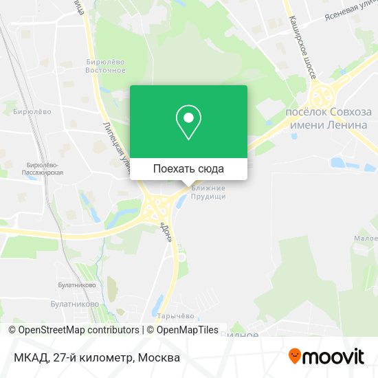 Карта МКАД, 27-й километр