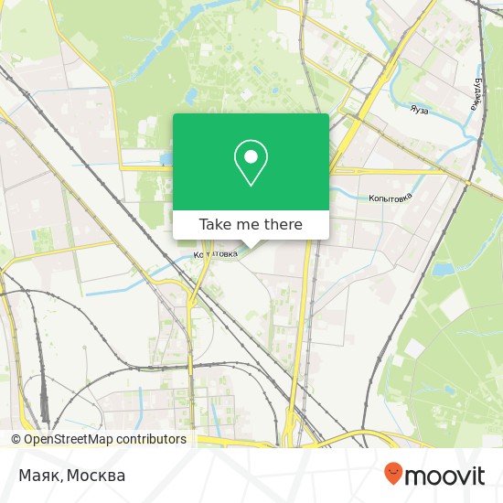 Карта Маяк, Звёздный бульвар, 17 Москва 129075