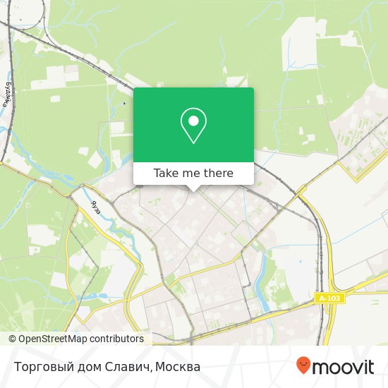 Карта Торговый дом Славич, Москва 107258