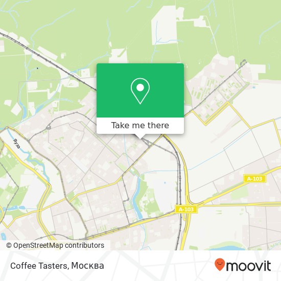 Карта Coffee Tasters, Открытое шоссе Москва 107370