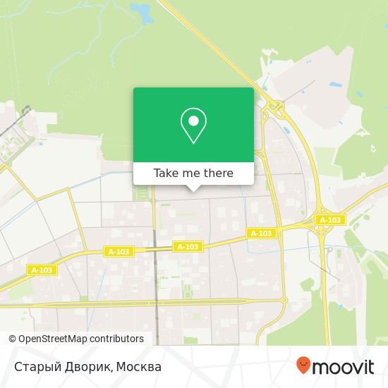 Карта Старый Дворик, Байкальская улица Москва 107207