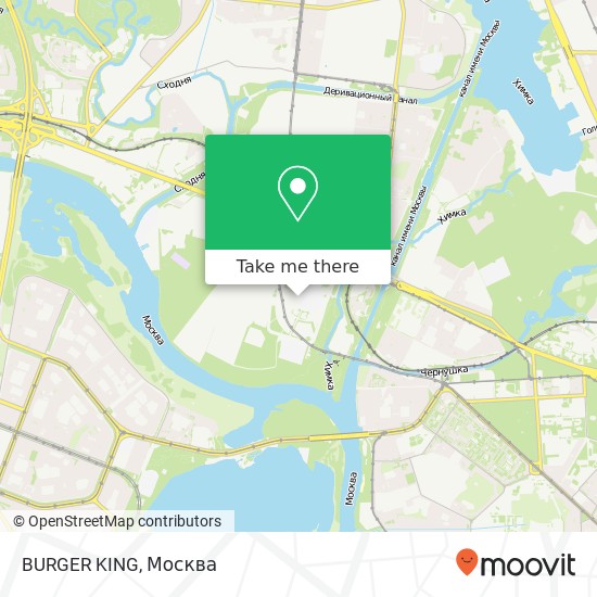Карта BURGER KING, Москва 125424