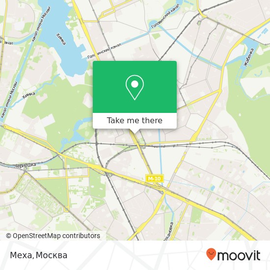 Карта Меха, Ленинградское шоссе Москва 125171