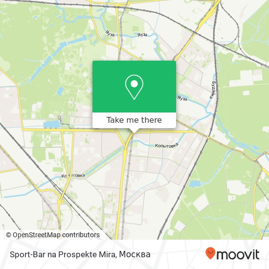 Карта Sport-Bar na Prospekte Mira, проспект Мира Москва 129366